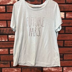 Rae Dunn Future Mrs. Graphic Tee - Light Blue